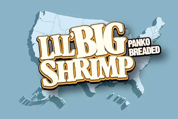 Lil' Haddies Battered Haddock Portions - Nationwide logo with the title floating over a map of the United States